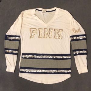 Victoria’s Secret PINK Over-sized Long Sleeve Tee